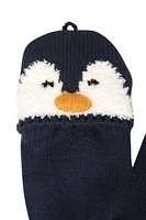 Penguin Knitted Kids Glove