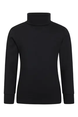 Meribel Kids Cotton Roll Neck Top