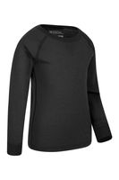 Merino Kids Round Neck Base Layer Top