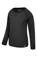 Merino Kids Round Neck Base Layer Top