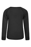 Merino Kids Round Neck Base Layer Top