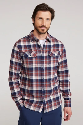 Trace Mens Flannel Long Sleeve Shirt