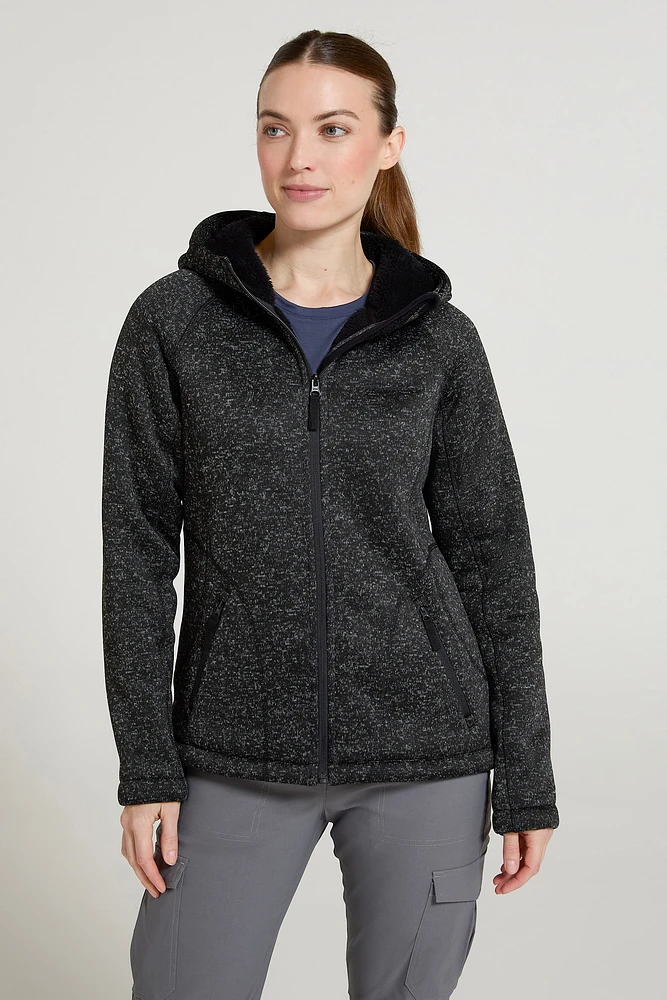 Nevis Womens Fur Lined Hoodie