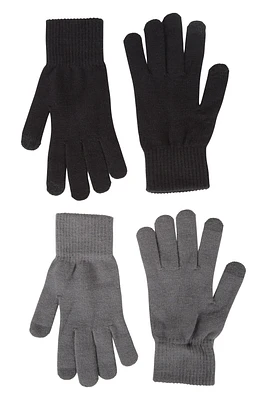 Magic Touchscreen Mens Gloves - 2Pk