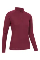 Talus Womens Long Sleeved Zip Neck Top