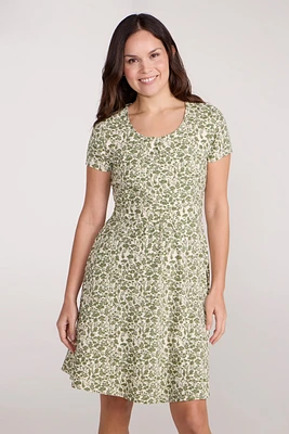 Orchid Patterned Womens UV Dress