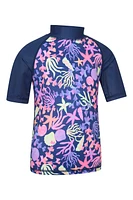 Short Sleeve Kids Printed Rash Guard