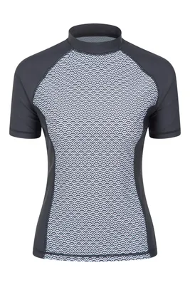 Womens Patterned Rash Guard