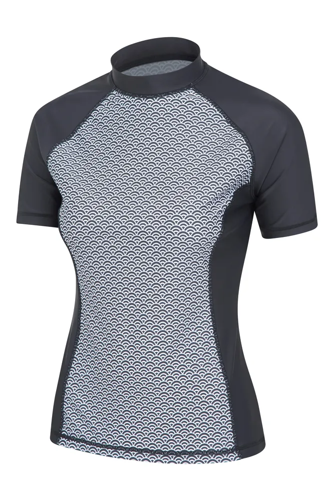 Womens Patterned Rash Guard