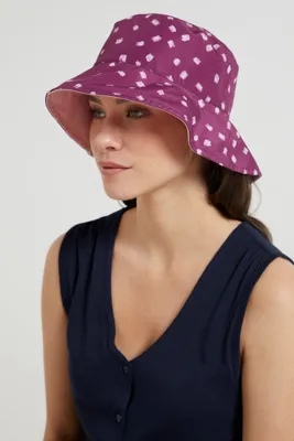 Reversible Womens Printed Bucket Hat