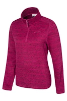 Idris Striped Womens Half Zip Fleece