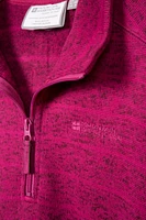 Idris Striped Womens Half Zip Fleece