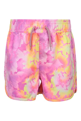 Coral Kids Patterned Boardshorts