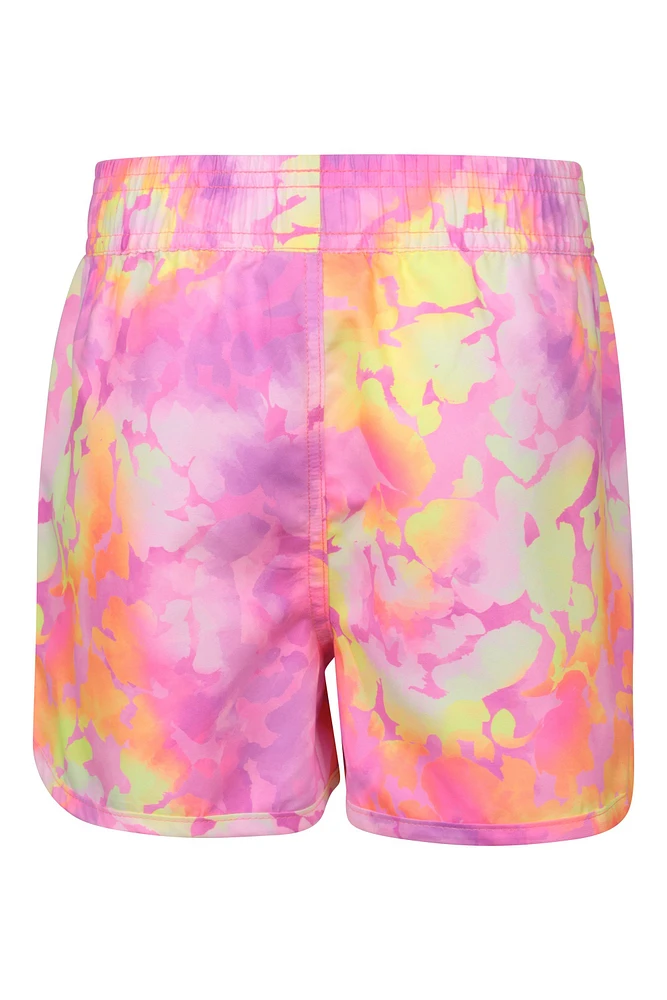 Coral Kids Patterned Boardshorts