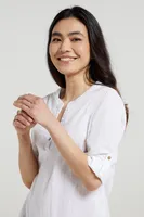 Petra Womens Relaxed Fit 3/4 Sleeve Shirt