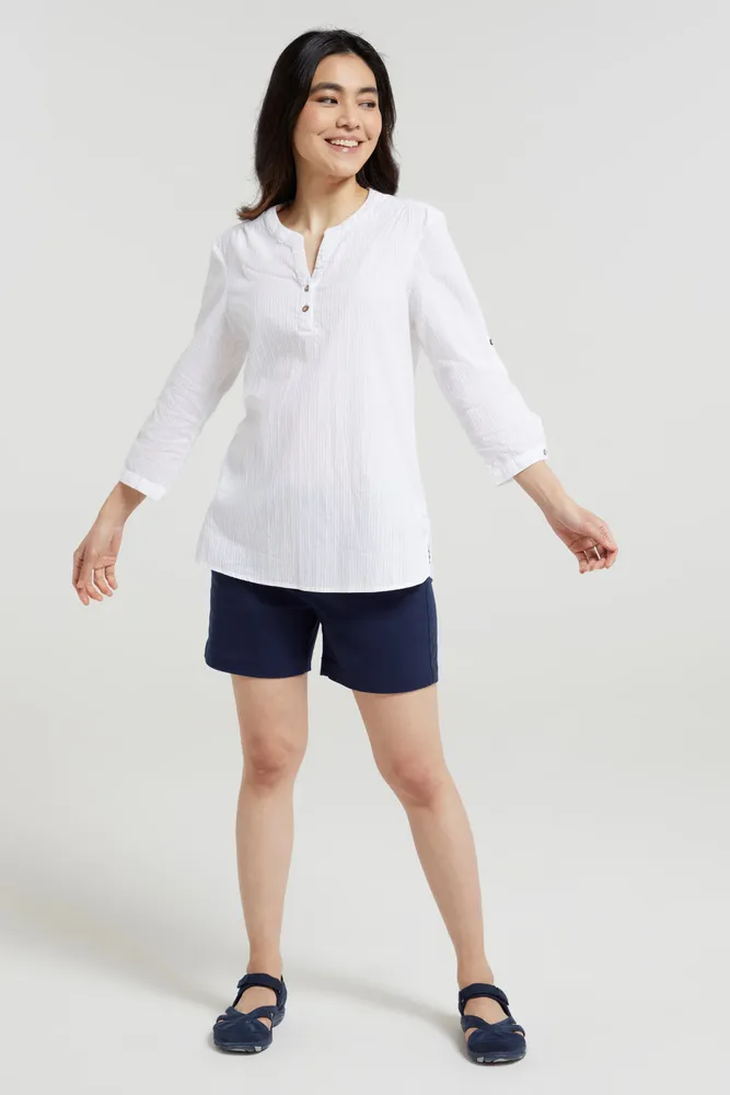 Petra Womens Relaxed Fit 3/4 Sleeve Shirt