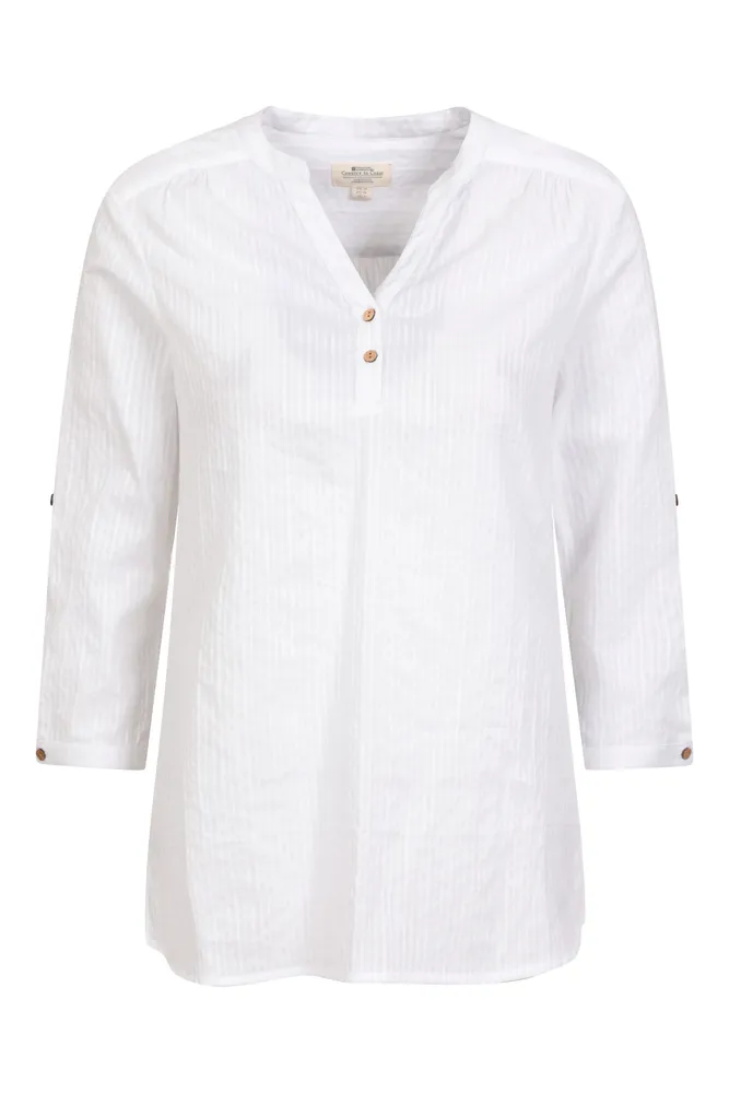 Petra Womens Relaxed Fit 3/4 Sleeve Shirt