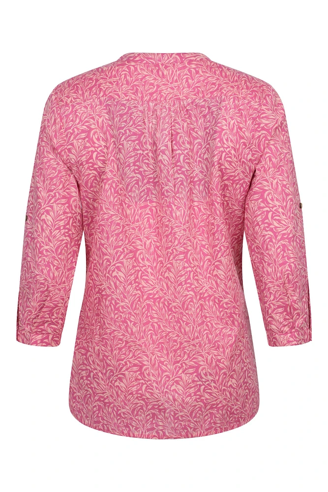 Petra Printed Womens 3/4 Sleeve Shirt