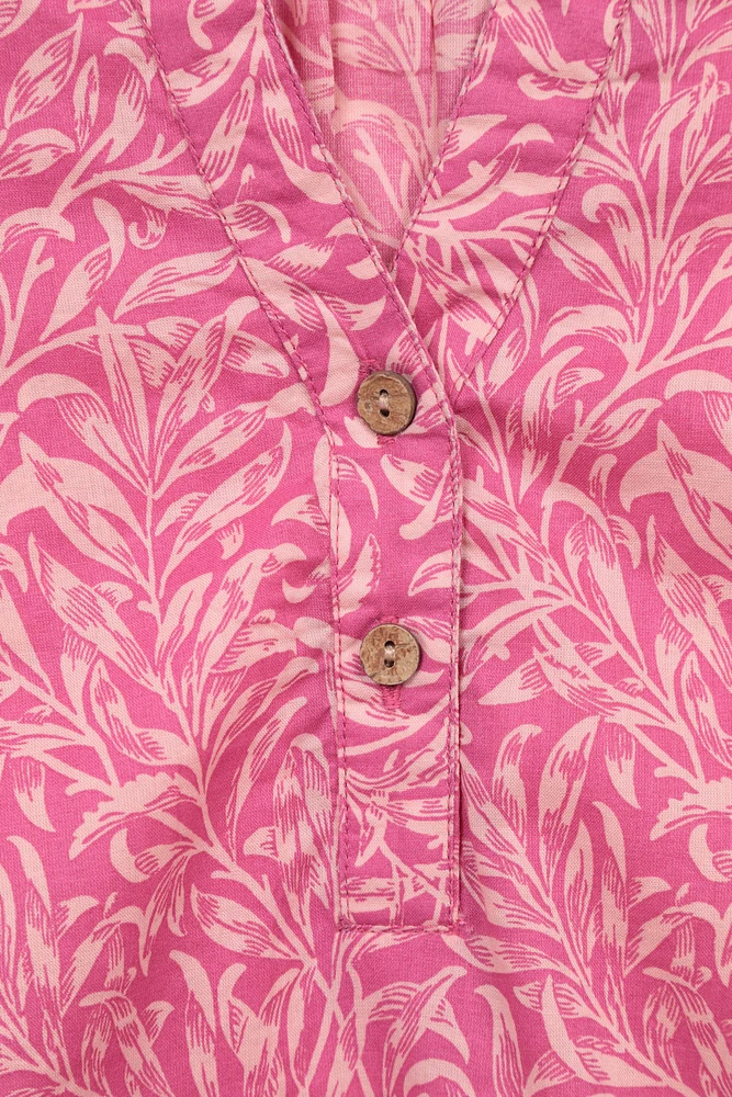 Petra Printed Womens 3/4 Sleeve Shirt