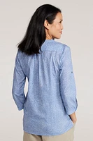 Petra Printed Womens 3/4 Sleeve Shirt