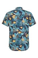 Tropical Printed Mens Short Sleeved Shirt