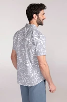 Tropical Printed Mens Short Sleeved Shirt