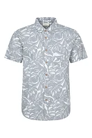 Tropical Printed Mens Short Sleeved Shirt