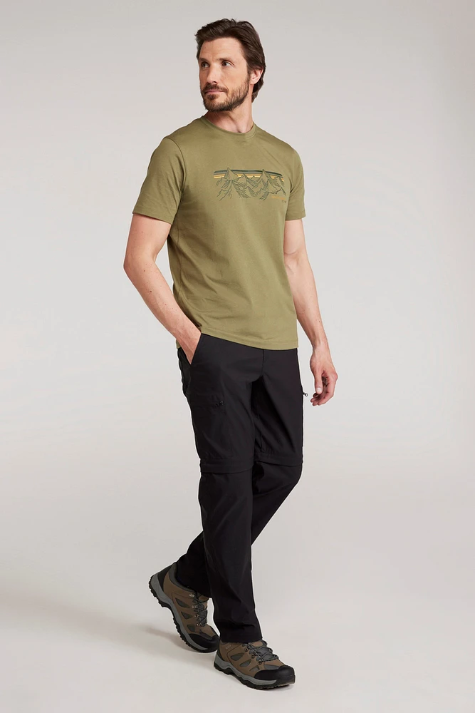 Trek Mens Stretch Zip Off Pants