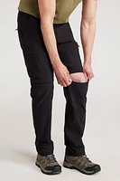 Trek Mens Stretch Zip Off Pants