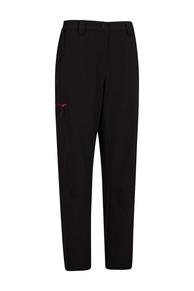 Hike Womens 4-Way-Stretch Warm Pants - Short length