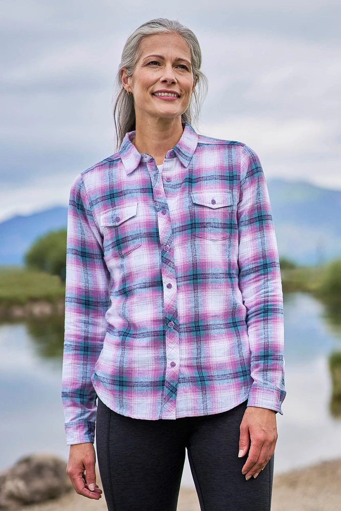 Willow Brushed Flannel Womens Shirt