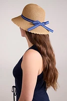 Gardening Womens Straw Sun Hat with Bow