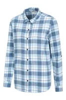 Balsam Womens Brushed Long Line Flannel Shirt