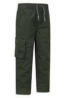 Pull Up Kids Jersey Lined Cargo Pants