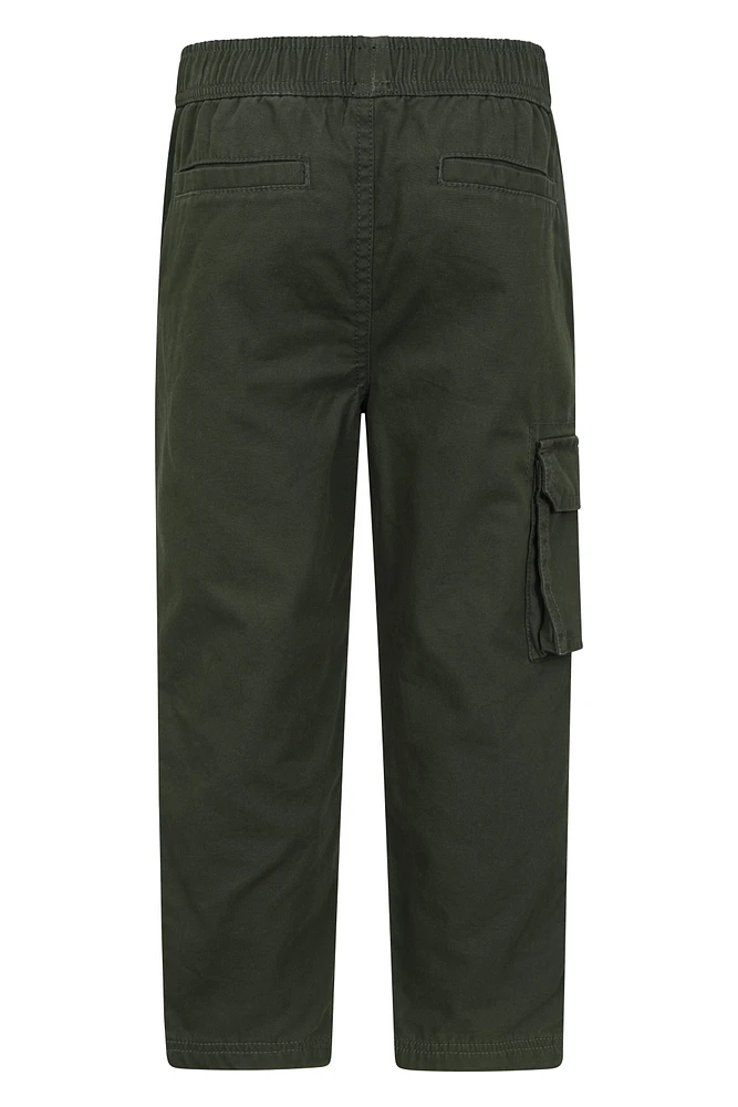 Pull Up Kids Jersey Lined Cargo Pants