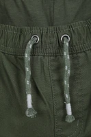 Pull Up Kids Jersey Lined Cargo Pants