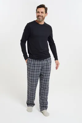 Mens Flannel Pajama Set