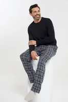 Mens Flannel Pajama Set