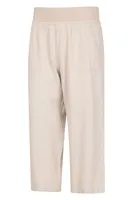 Skye Linen Blend Womens Capri Pants