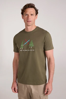 May The Forest Be With You Mens T-Shirt
