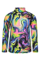 Long Sleeved Printed Kids Rash Guard