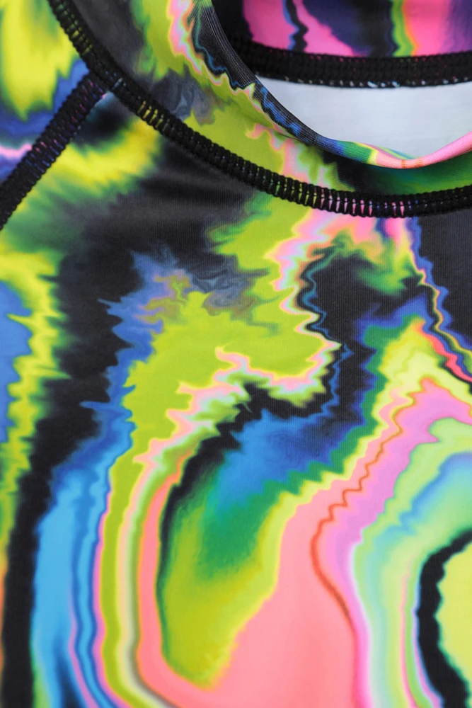 Long Sleeved Printed Kids Rash Guard