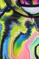 Long Sleeved Printed Kids Rash Guard