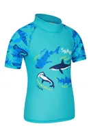 Printed Kids Rash Guard and Shorts