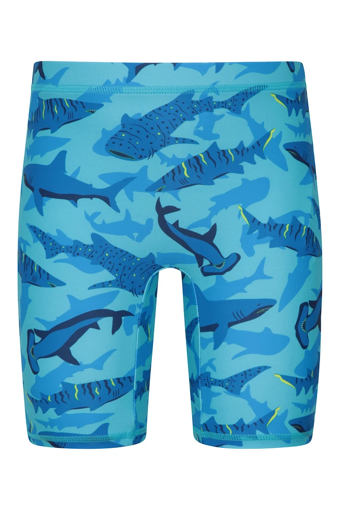 Printed Kids Rash Guard and Shorts