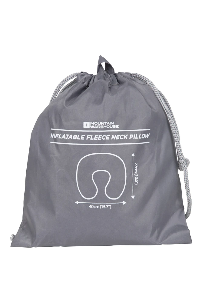 Easy Inflate Fleece Pillow