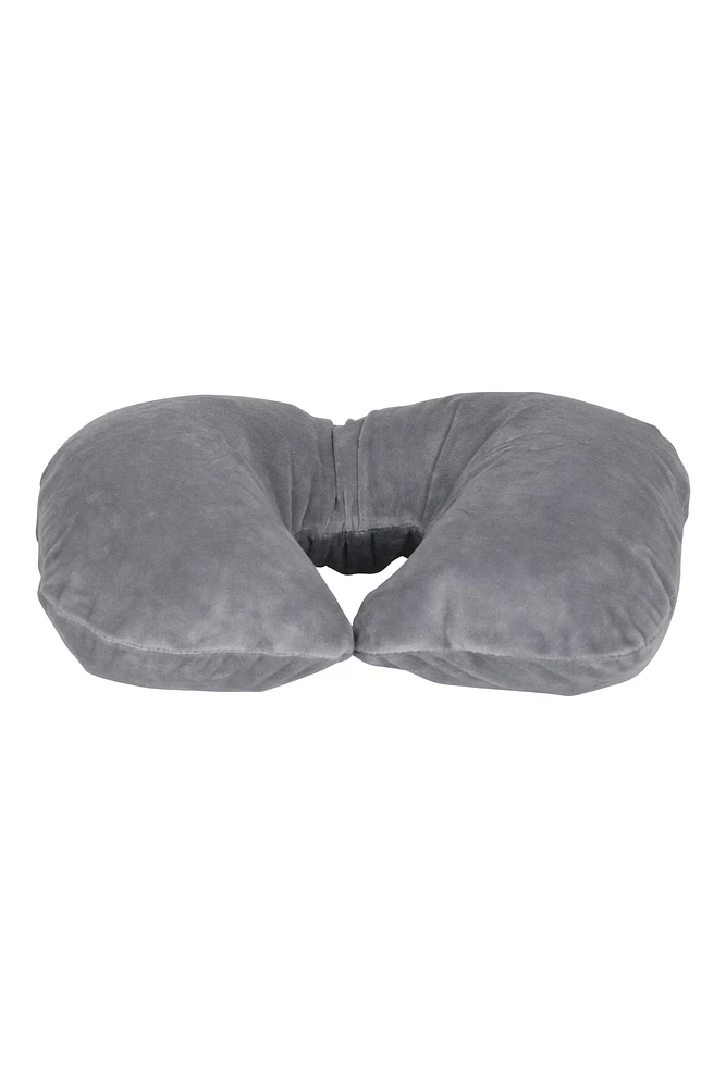 Easy Inflate Fleece Pillow