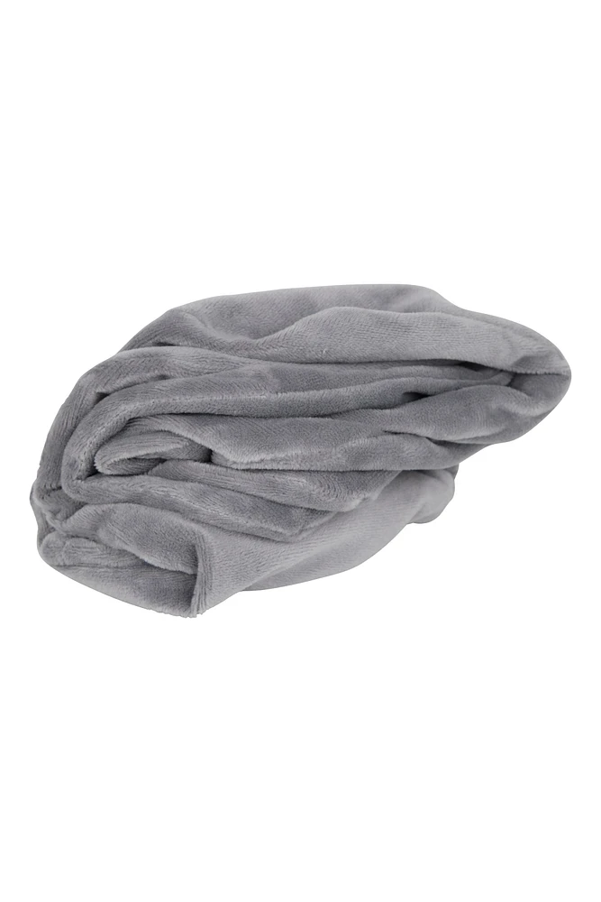 Easy Inflate Fleece Pillow