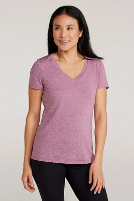 Vitality V Neck Womens Tee