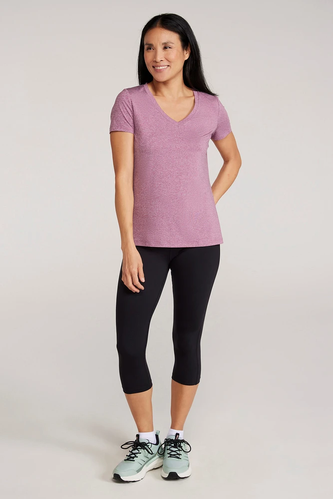 Vitality V Neck Womens Tee